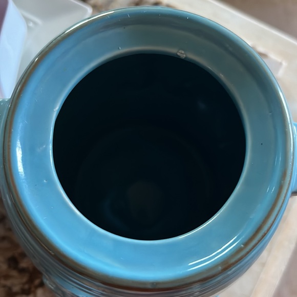 Gorgeous ceramic jar with lid color light blue New - Picture 8 of 17